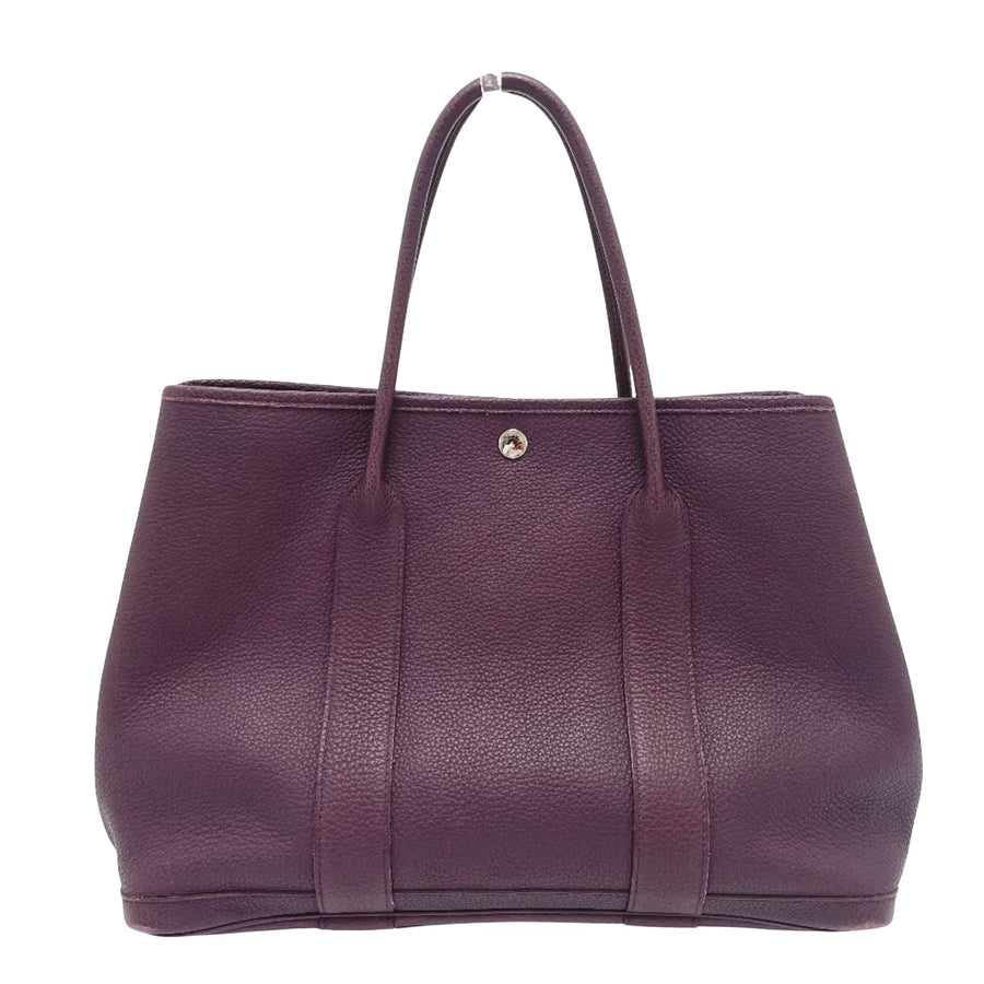 Hermès Purple Leather Tote