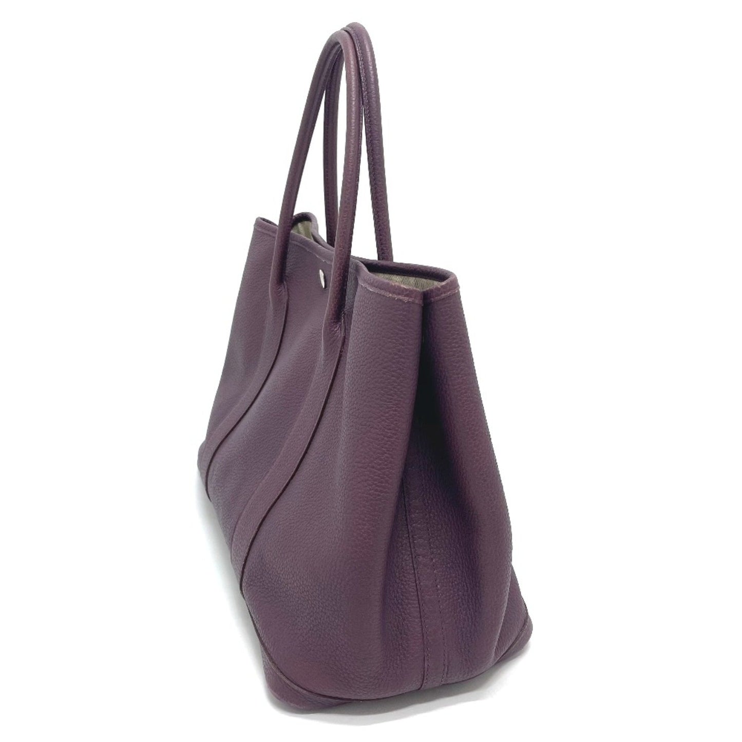 Hermès Purple Leather Tote