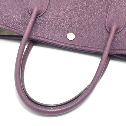 Hermès Purple Leather Tote