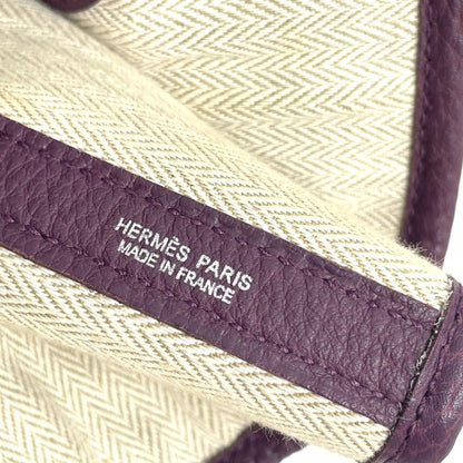 Hermès Purple Leather Tote