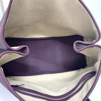 Hermès Purple Leather Tote