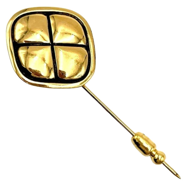 Chanel Gold Gold Plated Coco Mark