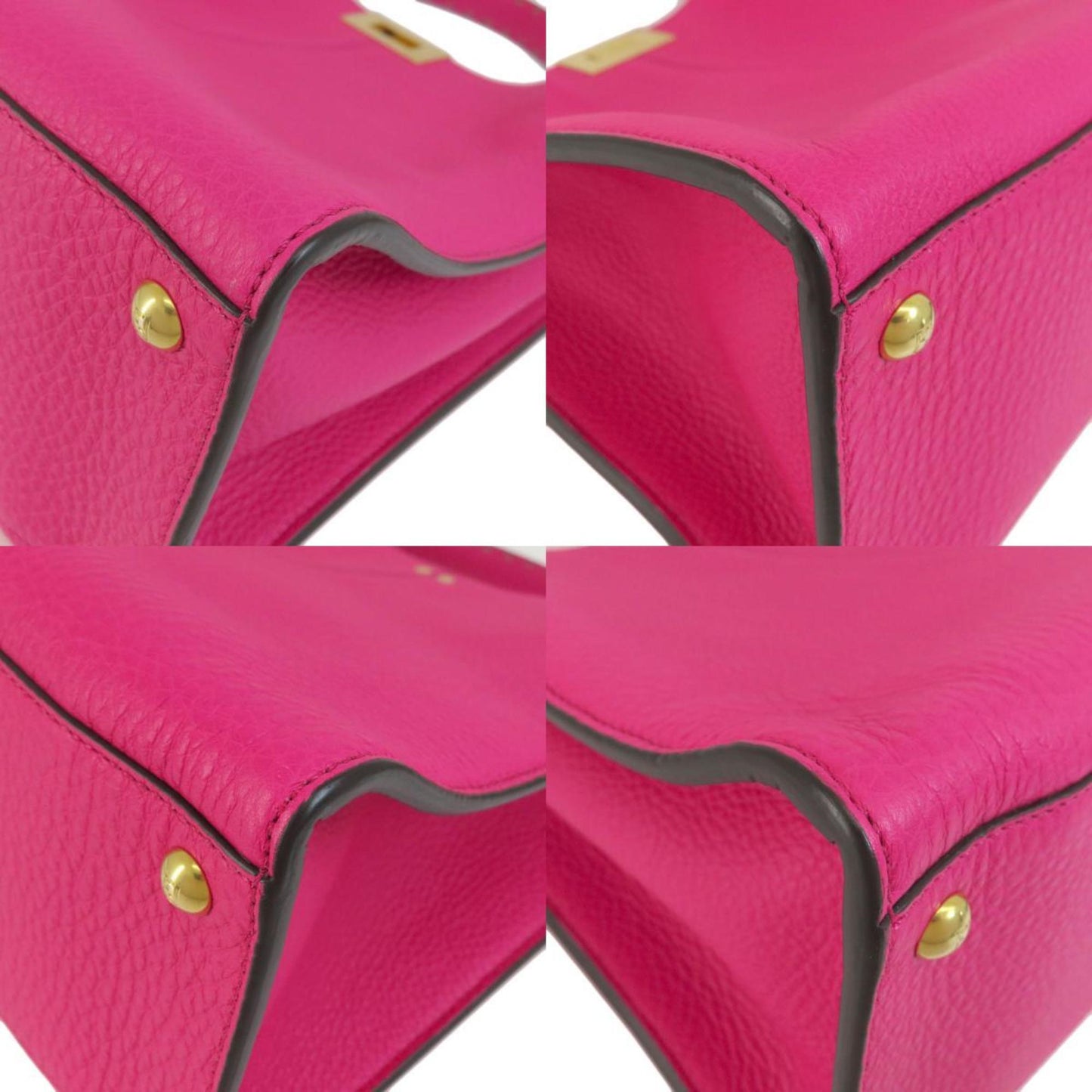 Fendi Pink Pony-style Calfskin Handbag