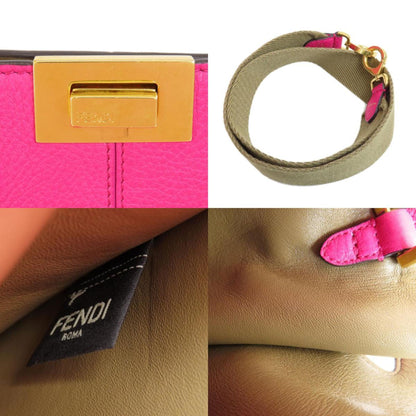 Fendi Pink Pony-style Calfskin Handbag