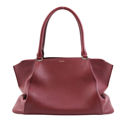 Cartier Red Leather Handbag