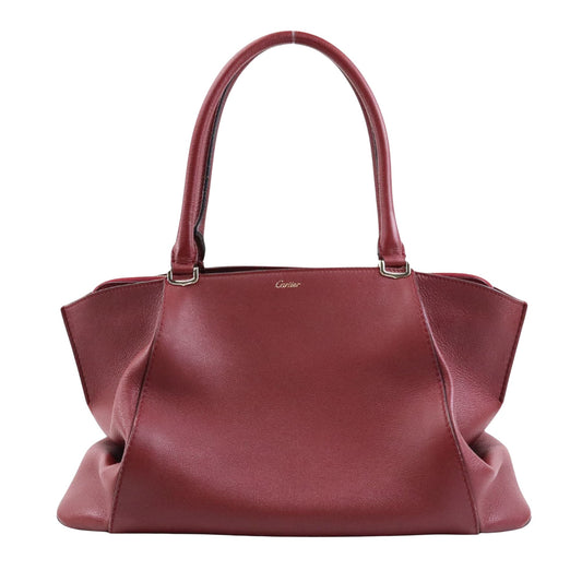 Cartier Red Leather Handbag