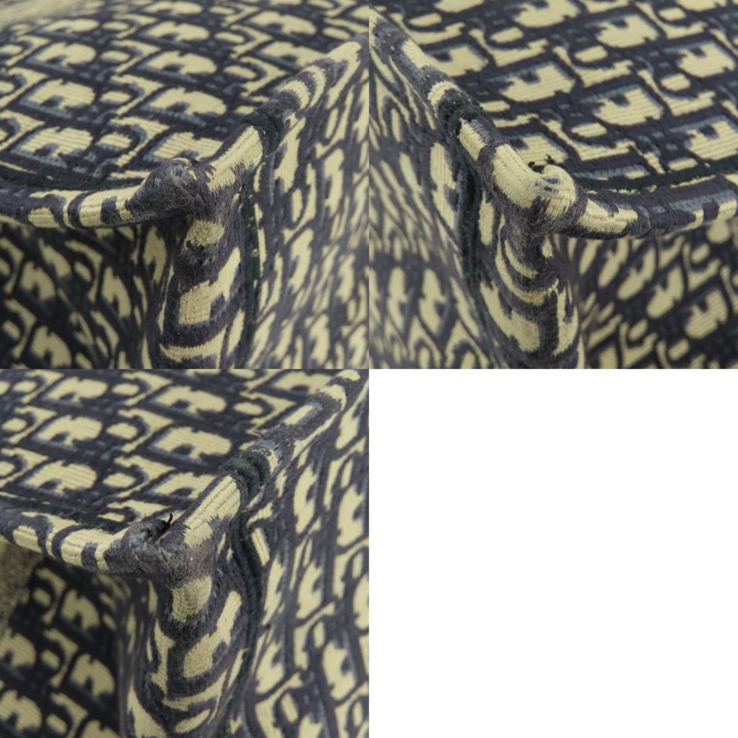 Dior Blue Canvas Book Tote