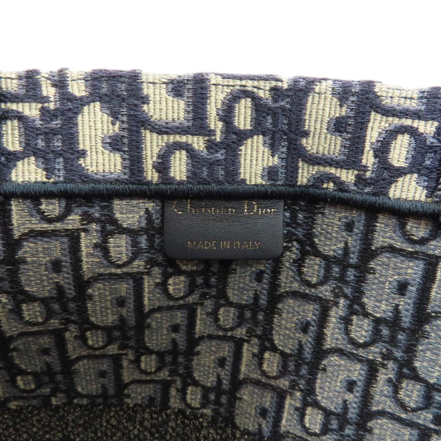 Dior Blue Canvas Book Tote