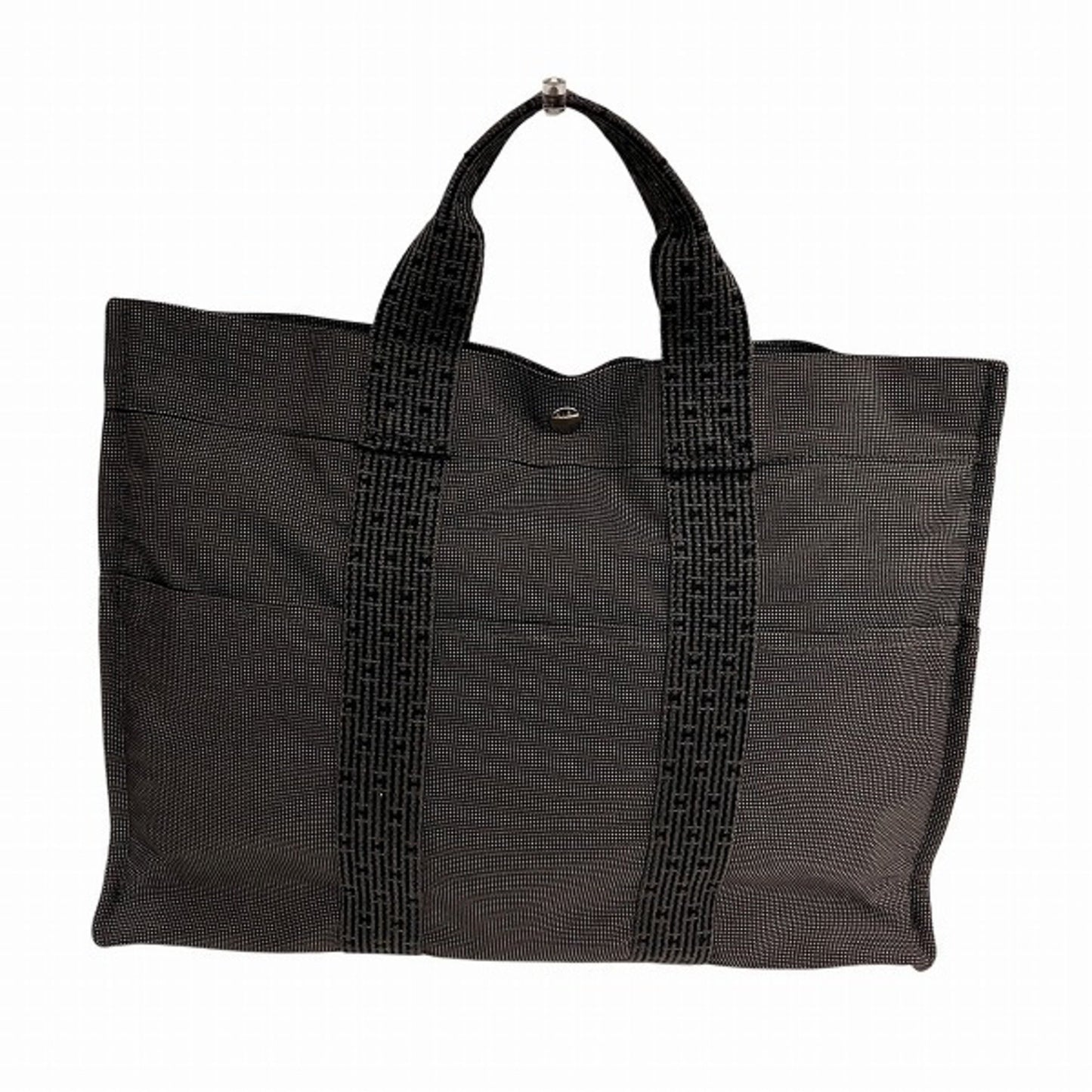 Hermès Gray Canvas Herline