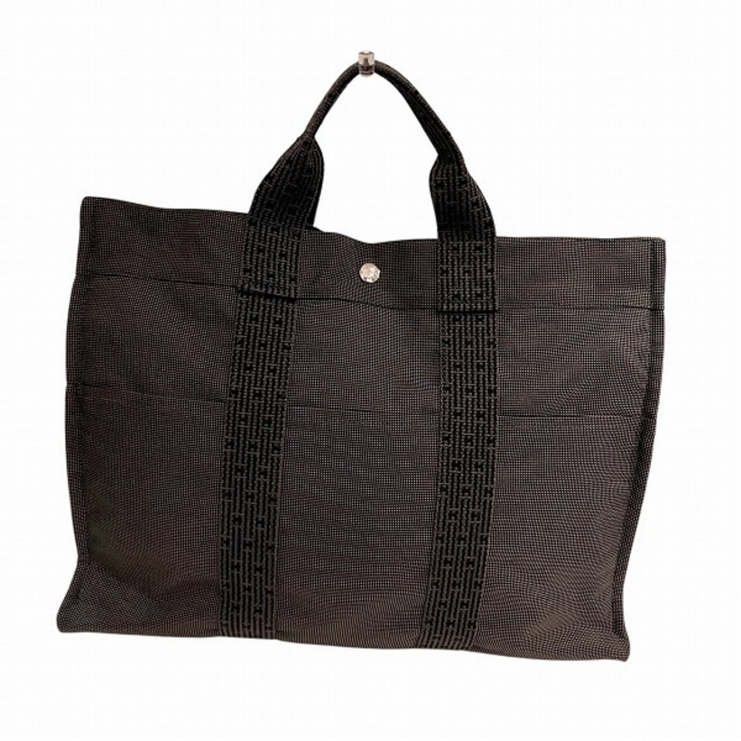 Hermès Gray Canvas Herline