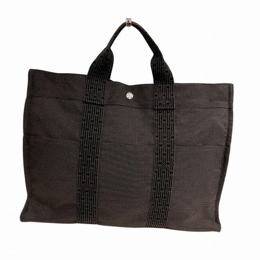 Hermès Gray Canvas Herline