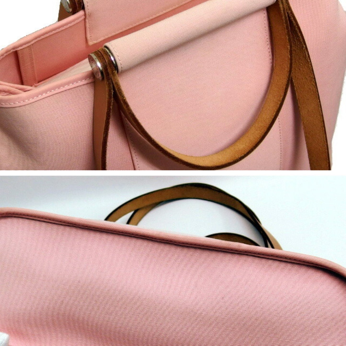 Hermès Pink Canvas Cabag