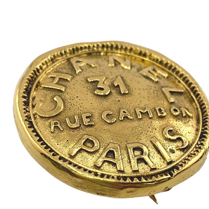 Chanel Gold Gold Plated Cambon