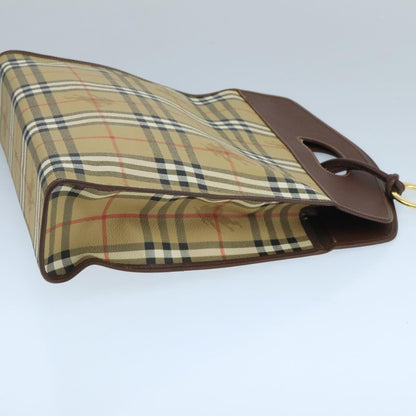 Burberry Brown Canvas Pocket Bag