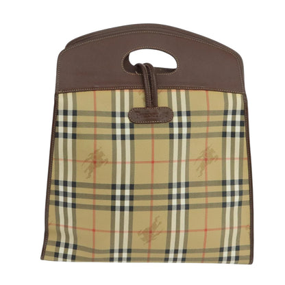 Burberry Brown Canvas Pocket Bag