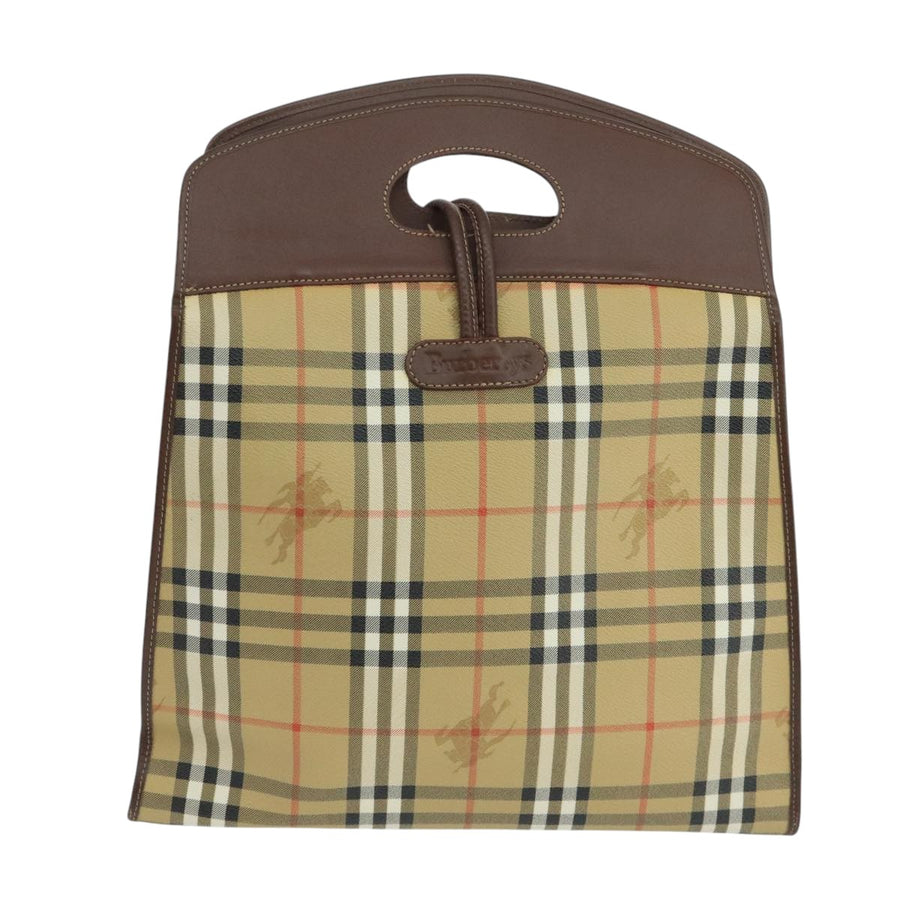 Burberry Brown Canvas Pocket Bag