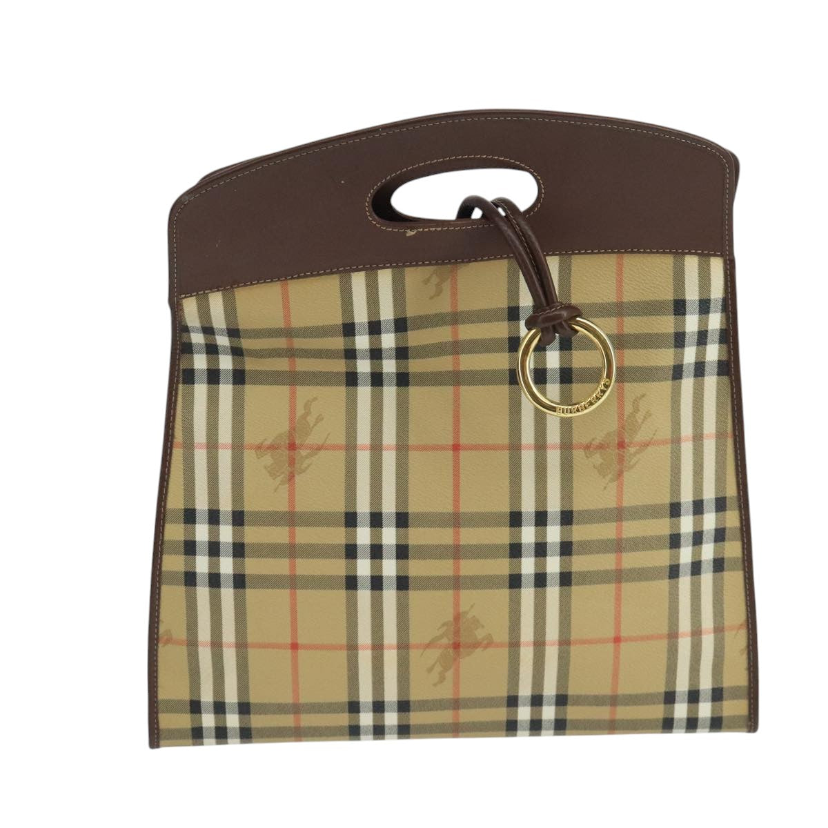 Burberry Brown Canvas Pocket Bag