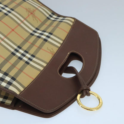 Burberry Brown Canvas Pocket Bag