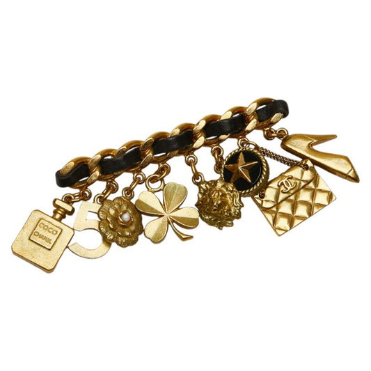 Chanel Gold Gold Plated Coco Mark