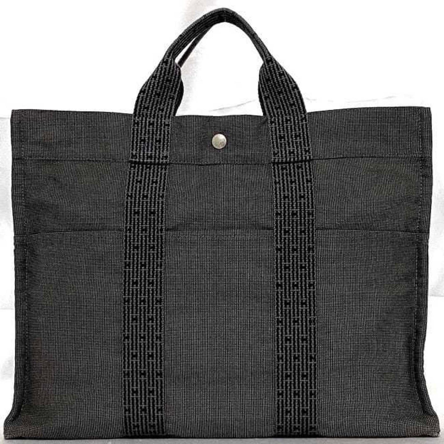 Hermès Gray Canvas Herline