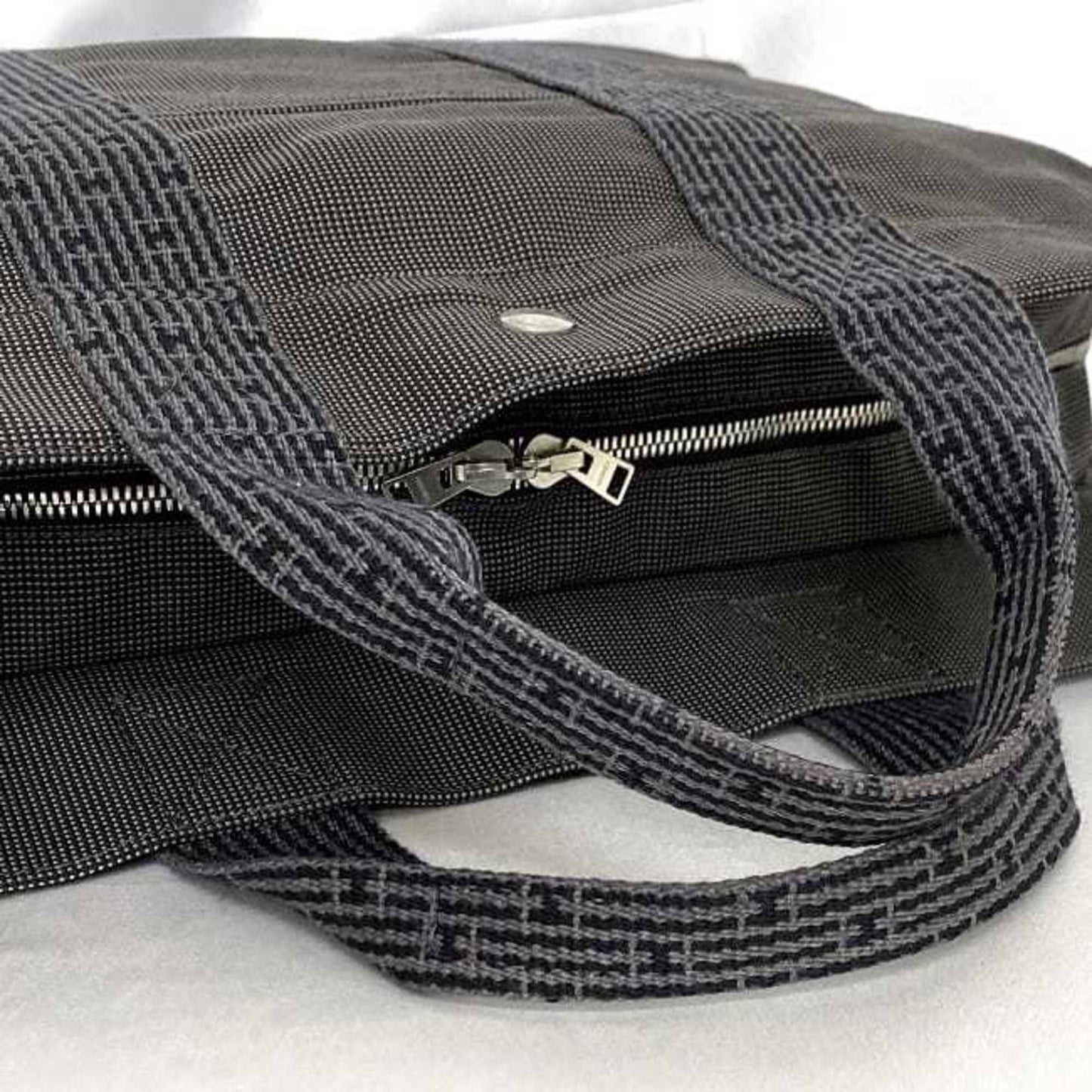 Hermès Gray Canvas Herline