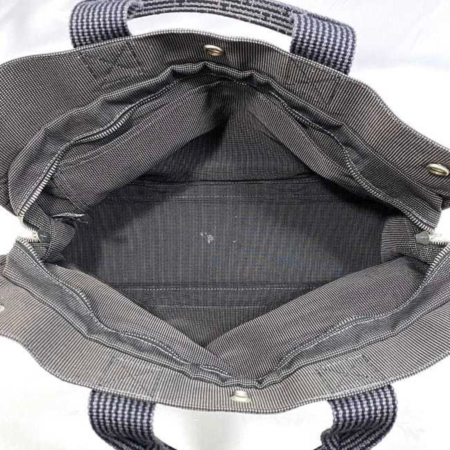 Hermès Gray Canvas Herline