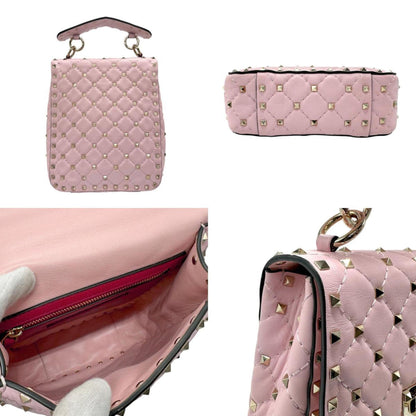 Valentino Garavani Pink Leather Rockstud