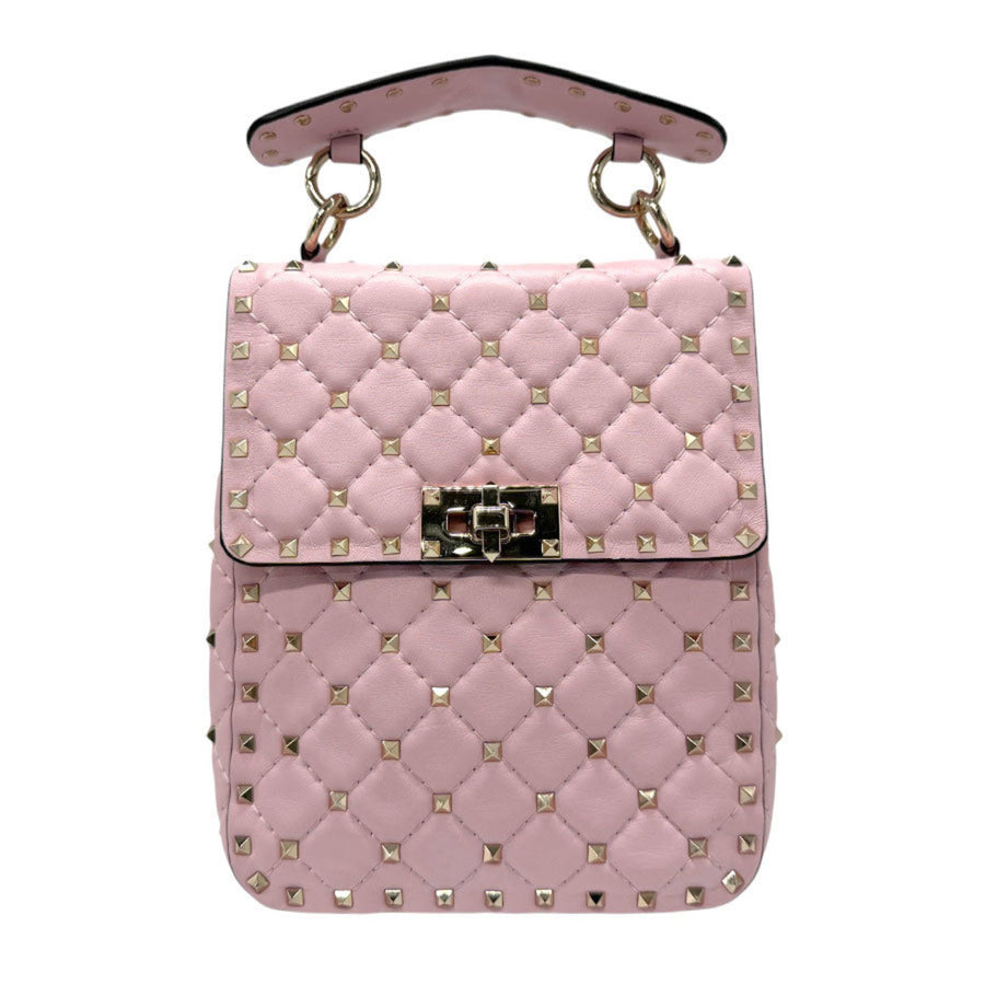 Valentino Garavani Pink Leather Rockstud