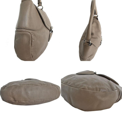 Salvatore Ferragamo Brown Leather Gancini