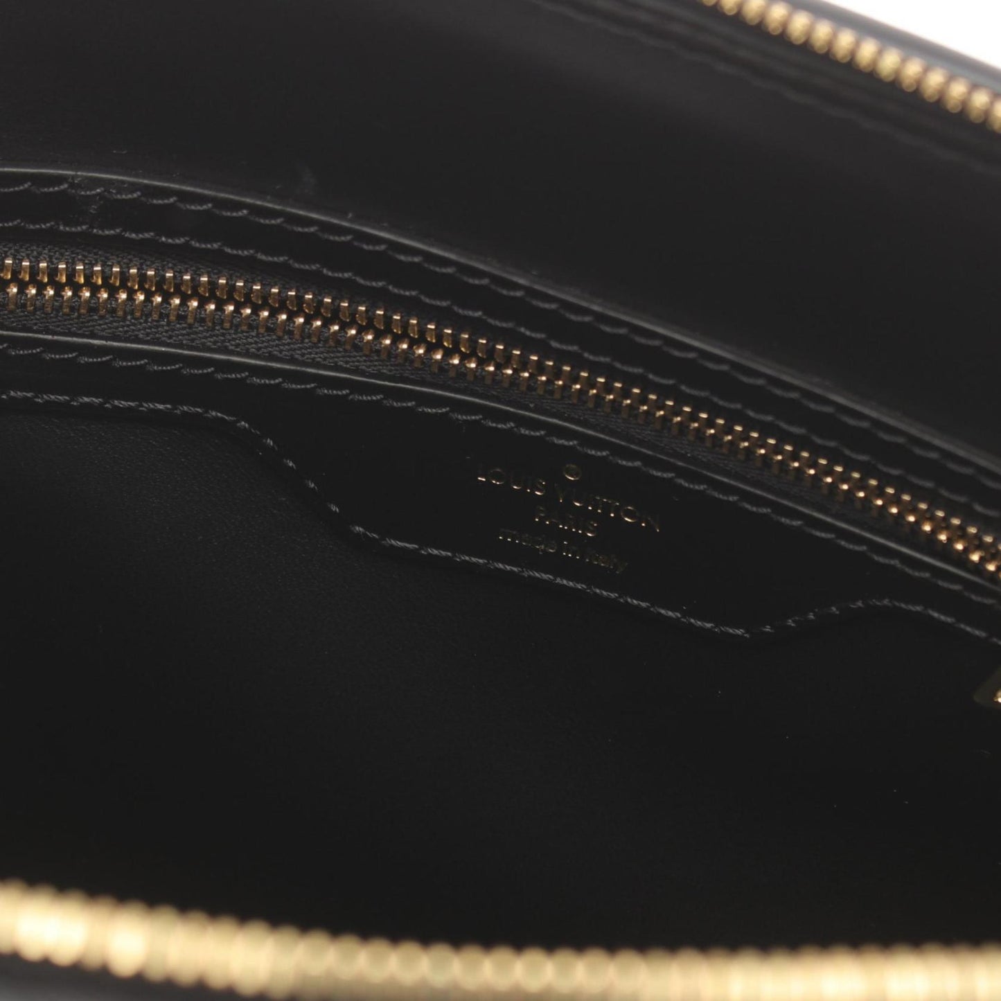 Louis Vuitton Black Leather Alma