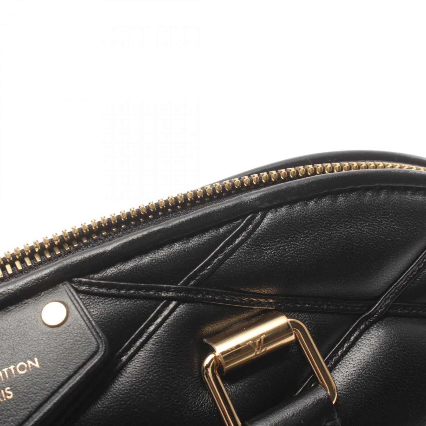 Louis Vuitton Black Leather Alma