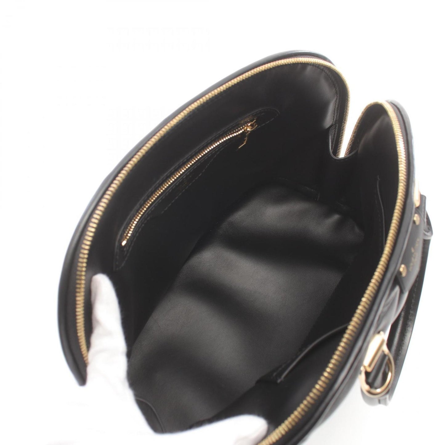 Louis Vuitton Black Leather Alma