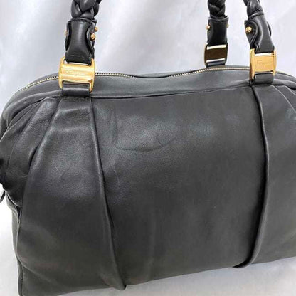 Salvatore Ferragamo Black Leather Tote