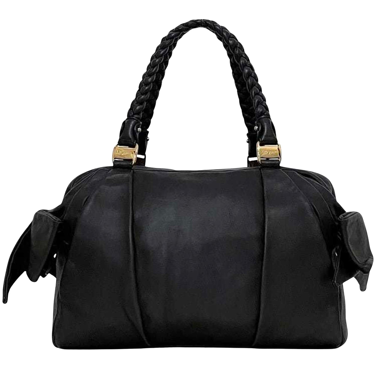 Salvatore Ferragamo Black Leather Tote