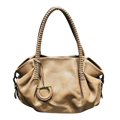 Salvatore Ferragamo Brown Leather Gancini