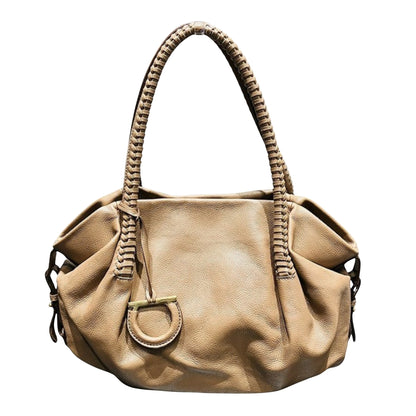 Salvatore Ferragamo Brown Leather Gancini