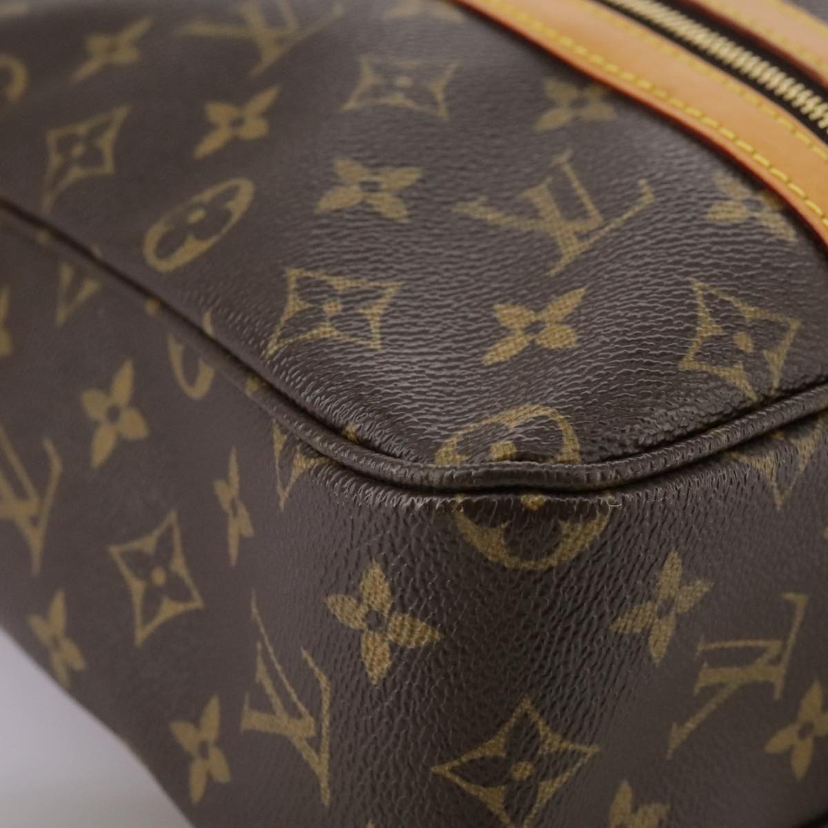 Louis Vuitton Brown Canvas Handbag