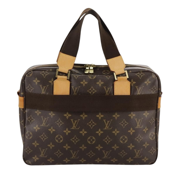 Louis Vuitton Black Leather Alma