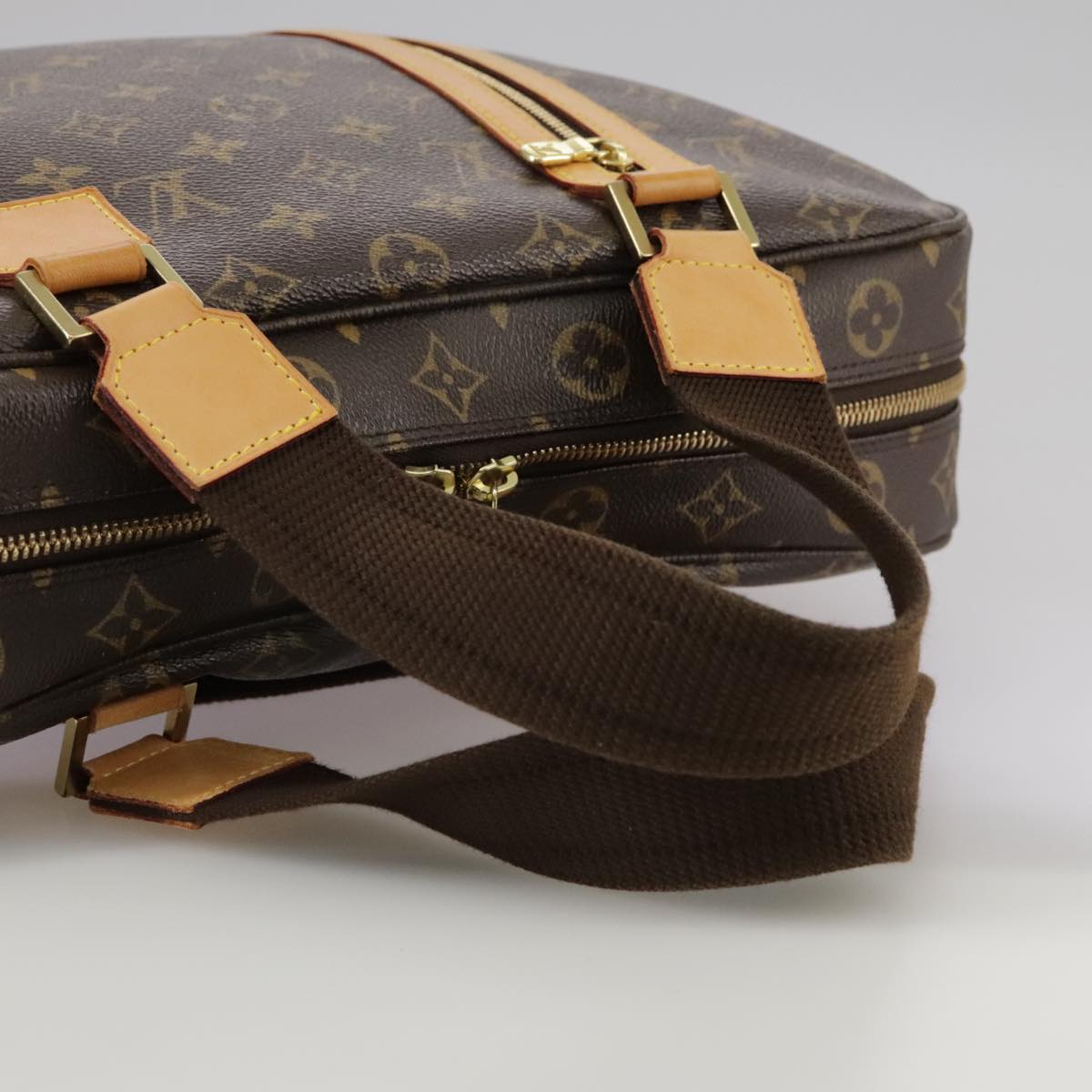 Louis Vuitton Brown Canvas Handbag