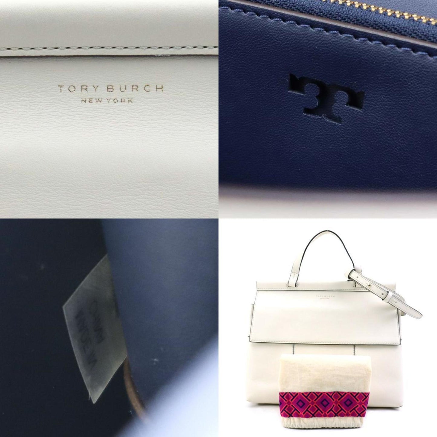 Tory Burch White Leather Handbag