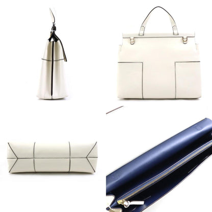 Tory Burch White Leather Handbag