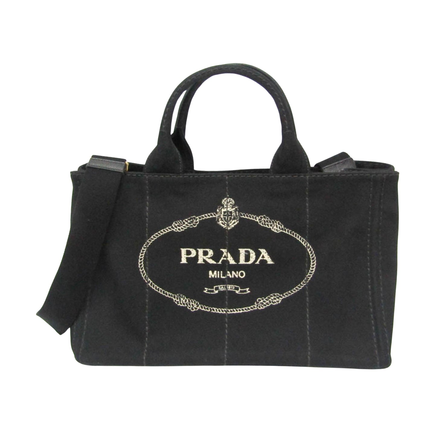 Prada Black Canvas Canapa