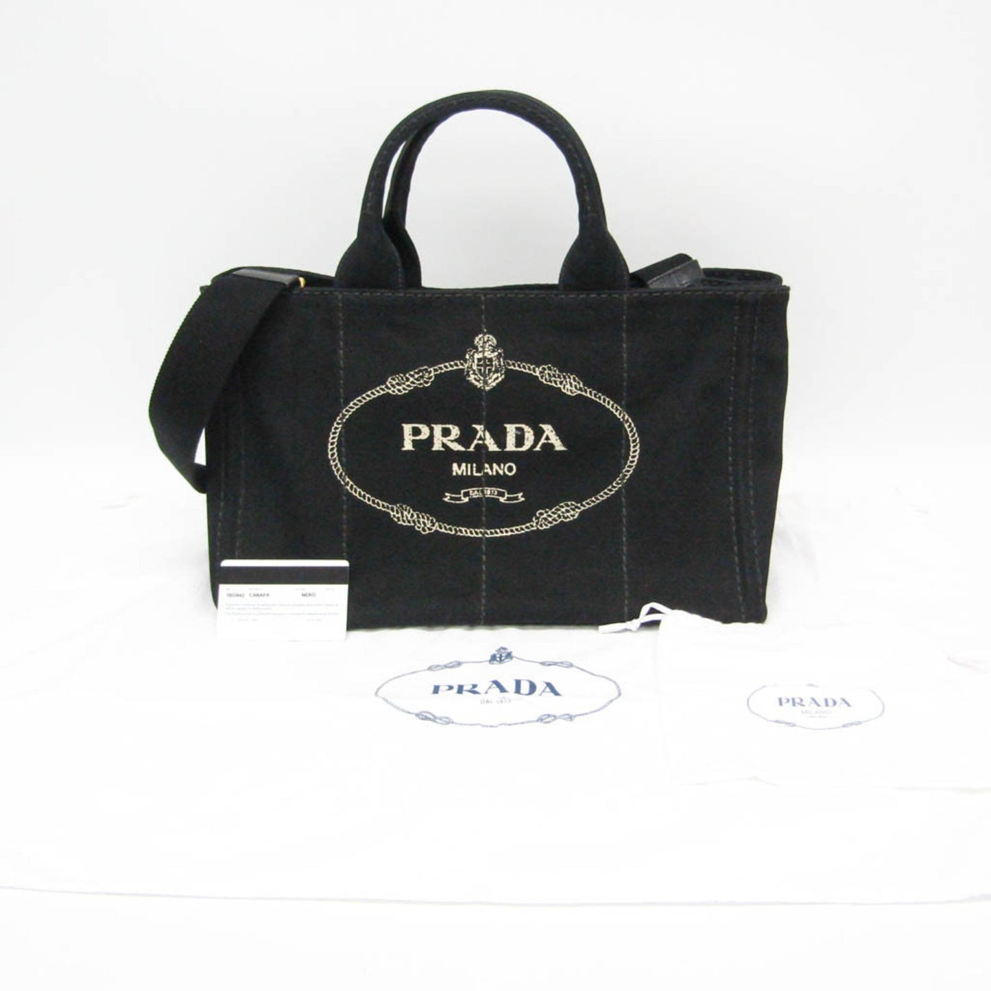 Prada Black Canvas Canapa