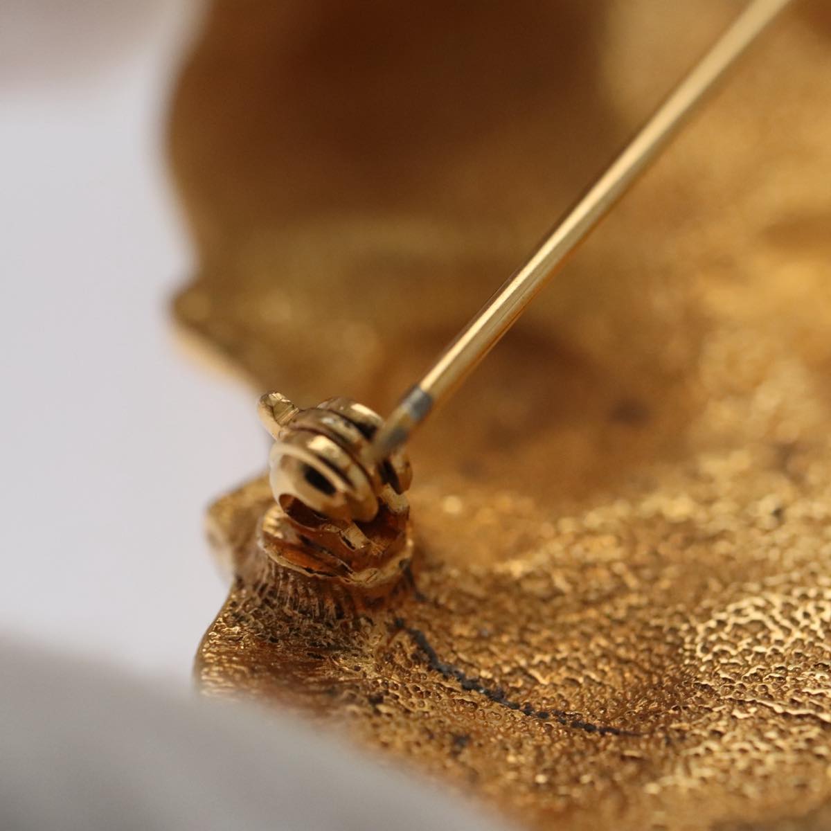 Chanel Gold Metal Brooch