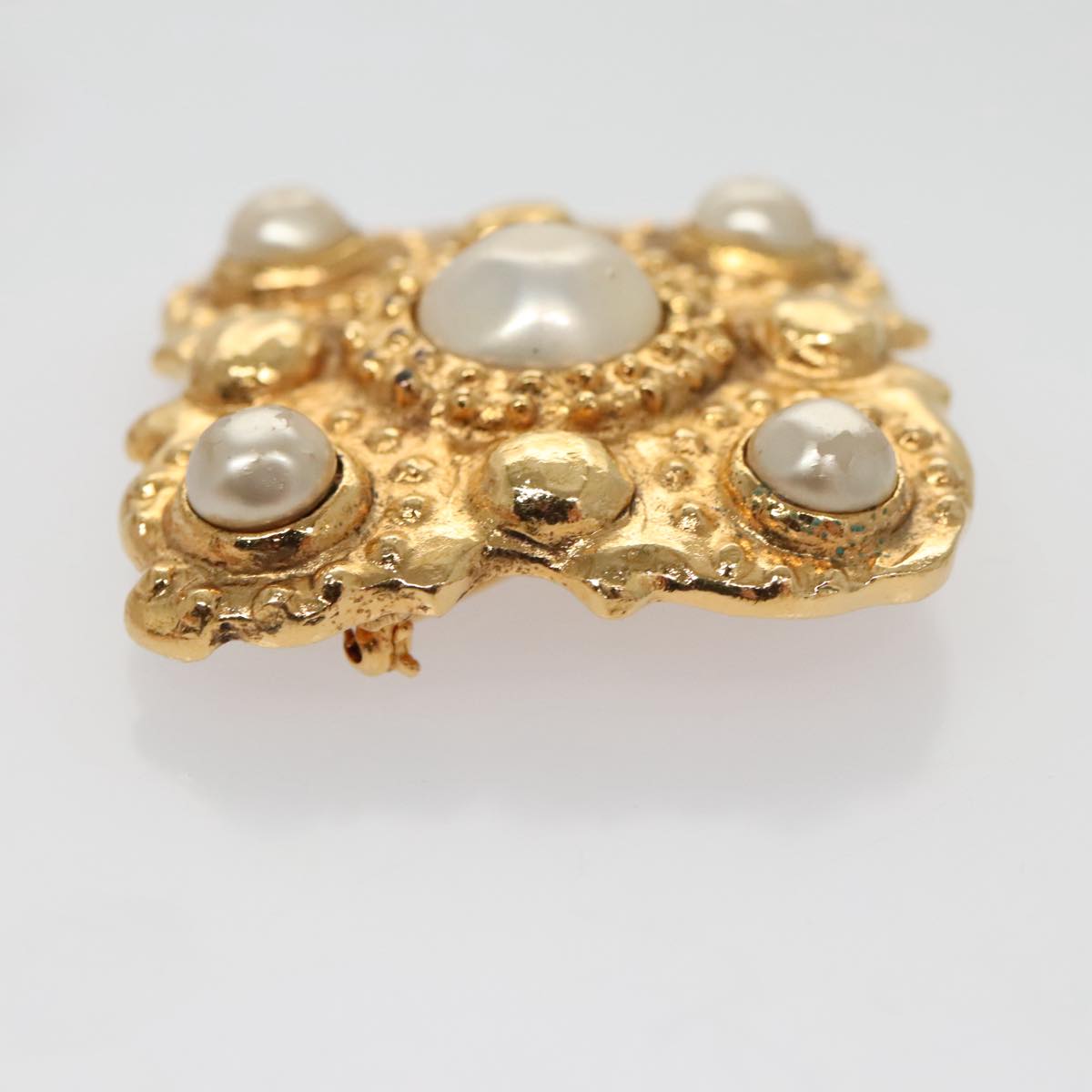 Chanel Gold Metal Brooch