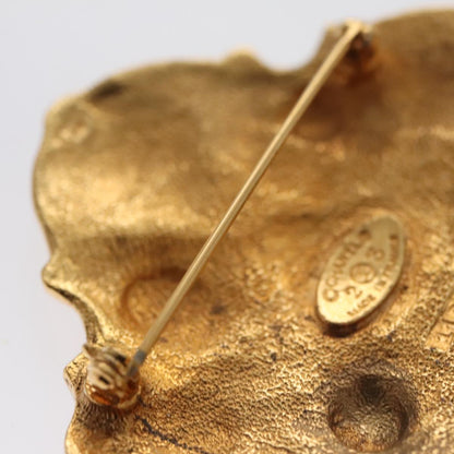 Chanel Gold Metal Brooch