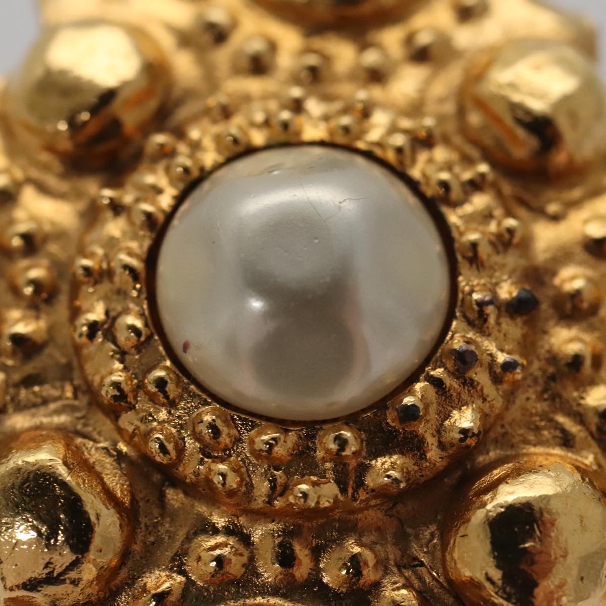 Chanel Gold Metal Brooch