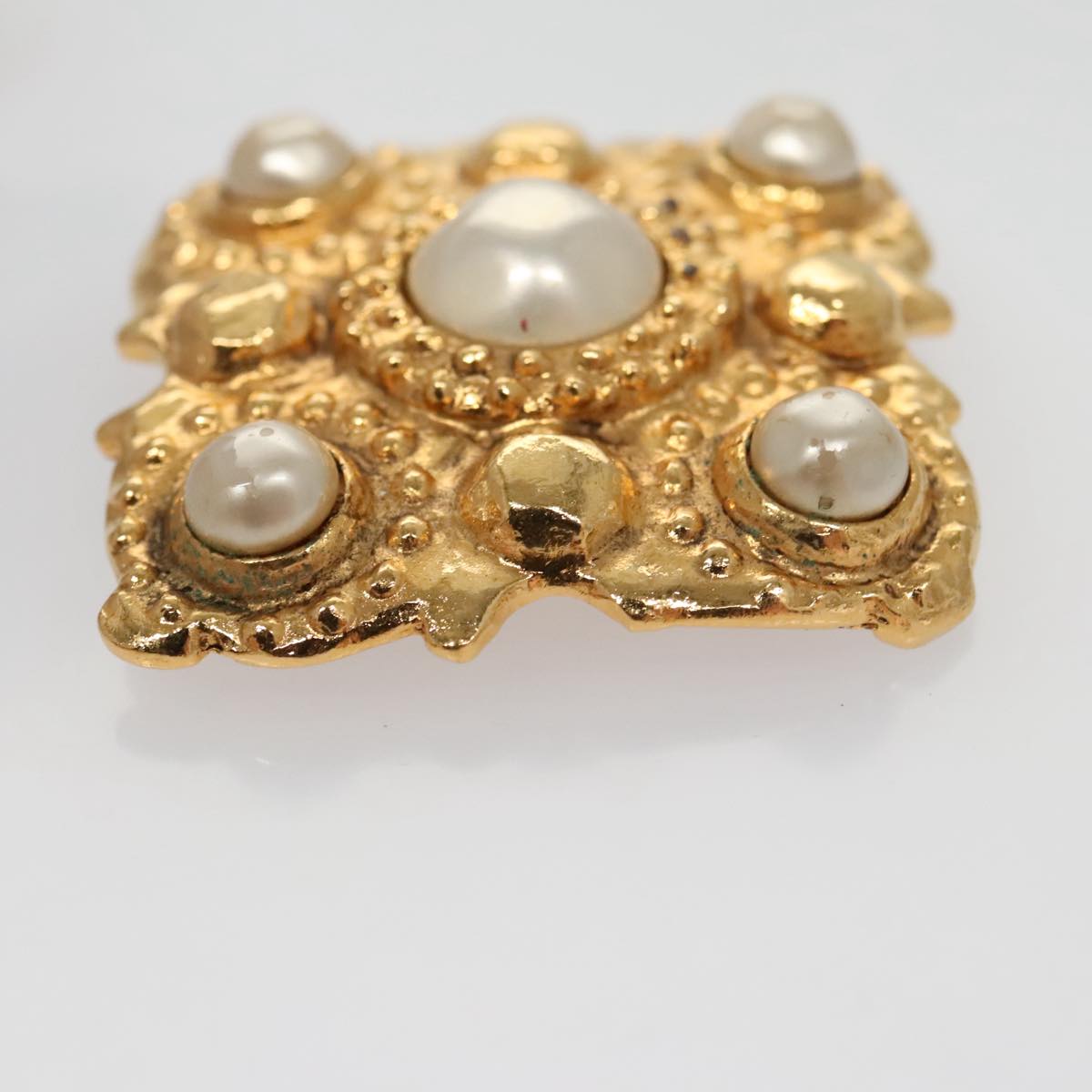 Chanel Gold Metal Brooch