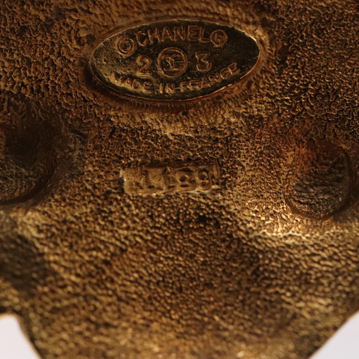 Chanel Gold Metal Brooch