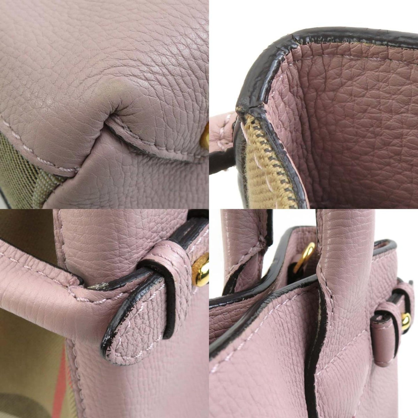 Burberry Pink Leather Banner